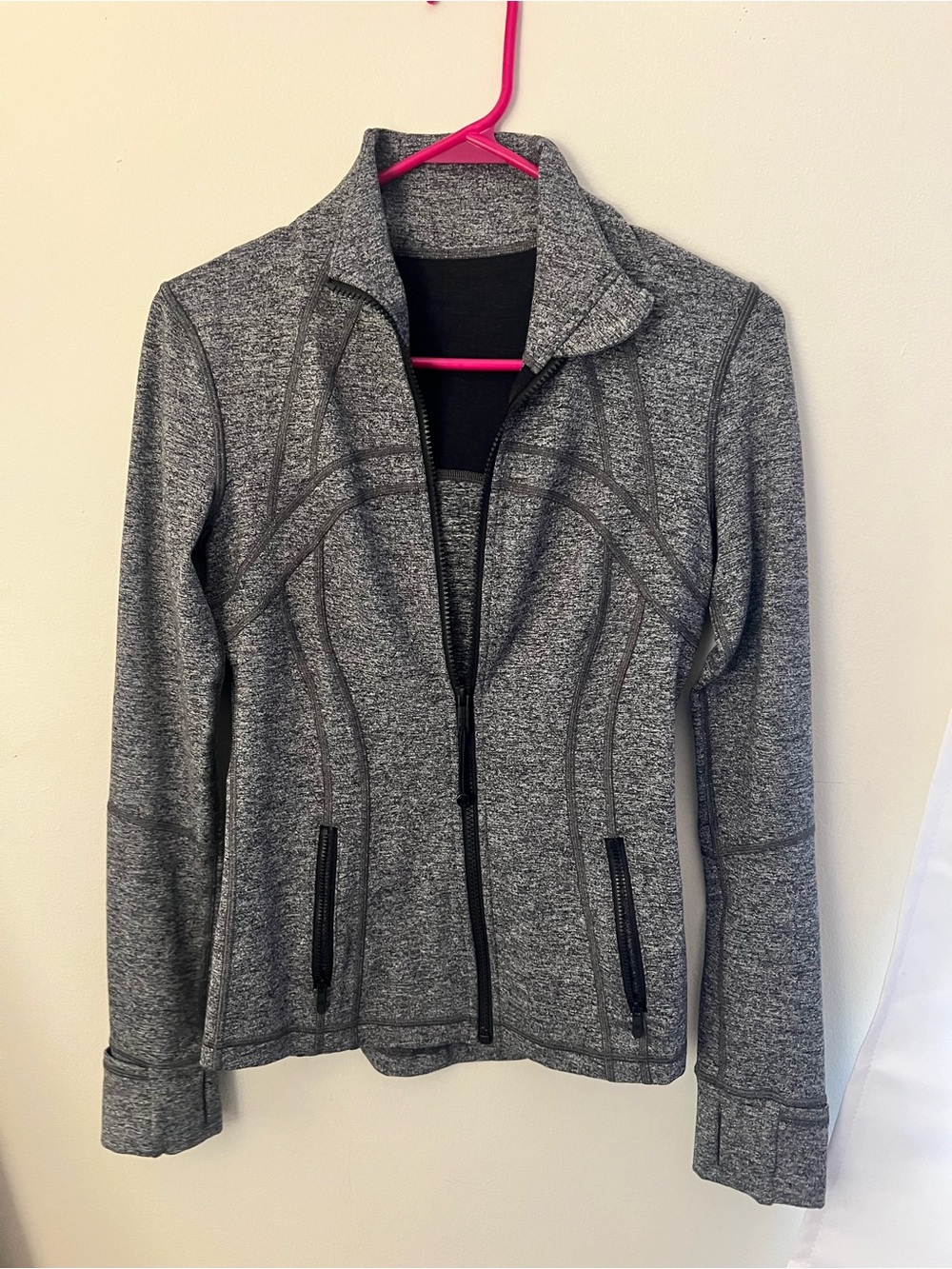 lululemon athletica Heather Gray Full-Zip Utility Jacket